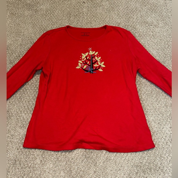 Embroidered Christmas tree top - Picture 1 of 1